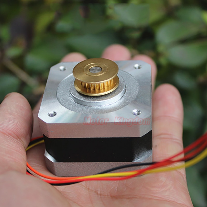 Mikro 42MM Präzision Stepper Motor- 1,8 Grad 2-Phase 4-draht Schrittmotor Synchron Kupfer Getriebe Rolle für CNC 3D Drucker