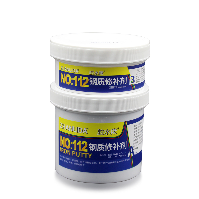 Pegamento de Metal fuerte A + B para reparación de arcilla, masilla de hierro y aluminio para tubería de cemento de resina, artesanía, bricolaje, 500g