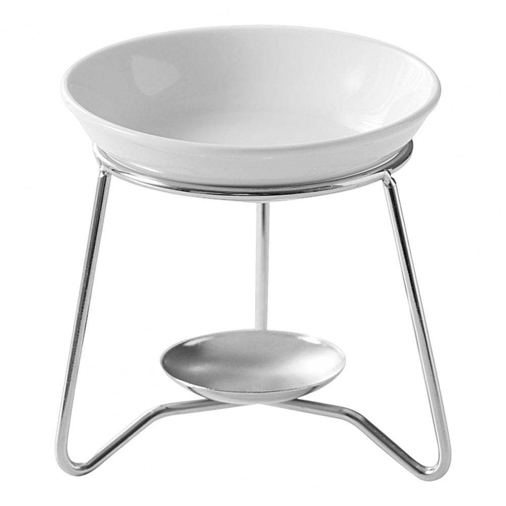 Vela de cera de hierro para quemador de aceite esencial, soporte para Tealight, ayuda para dormir, resistente al calor quemador de aceite esencial, suministros para el hogar: Rojo