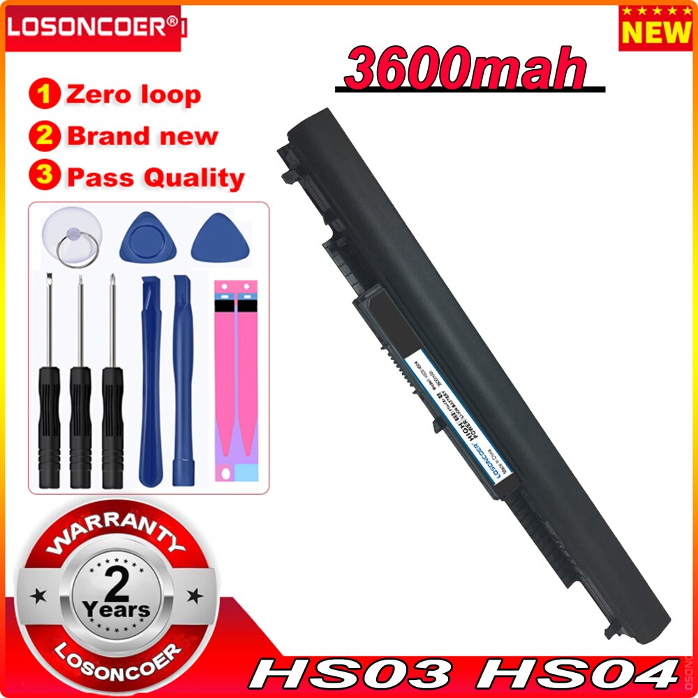 3600mAh Laptop Battery HS03 HS04 HSTNN-LB6V HSTNN-LB6U For HP 240 245 250 G4 Notebook PC