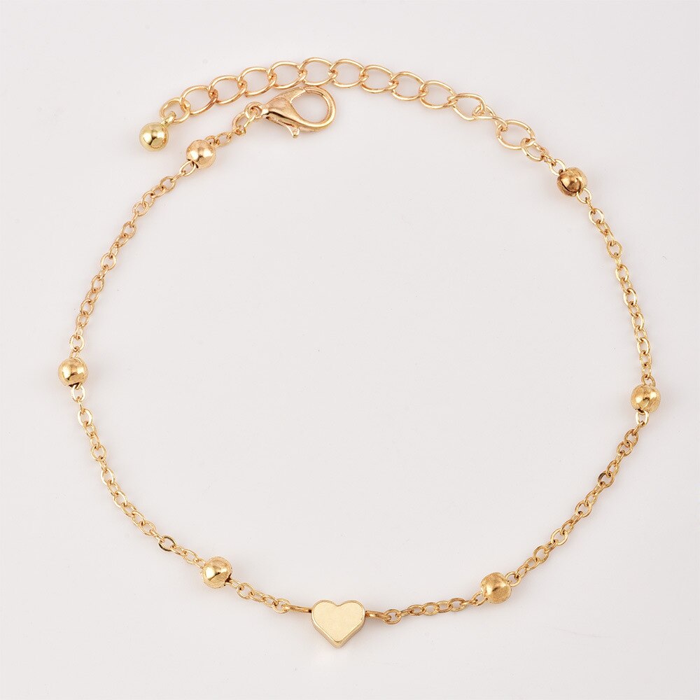 Cubahop Stratifié Plage Frange Serpent Cheville Coeur Bracelet