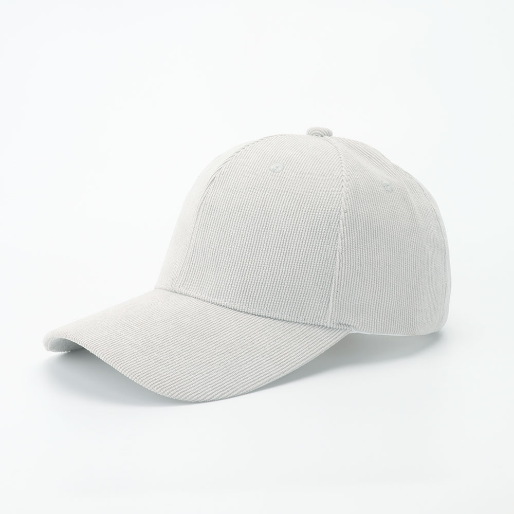 Gorra de béisbol de pana para mujer, sombrero Retro de Color sólido para papá, sombreros de Otoño Invierno para hombres y mujeres, Unisex, informal, mantiene el calor, ala curva: Gris claro