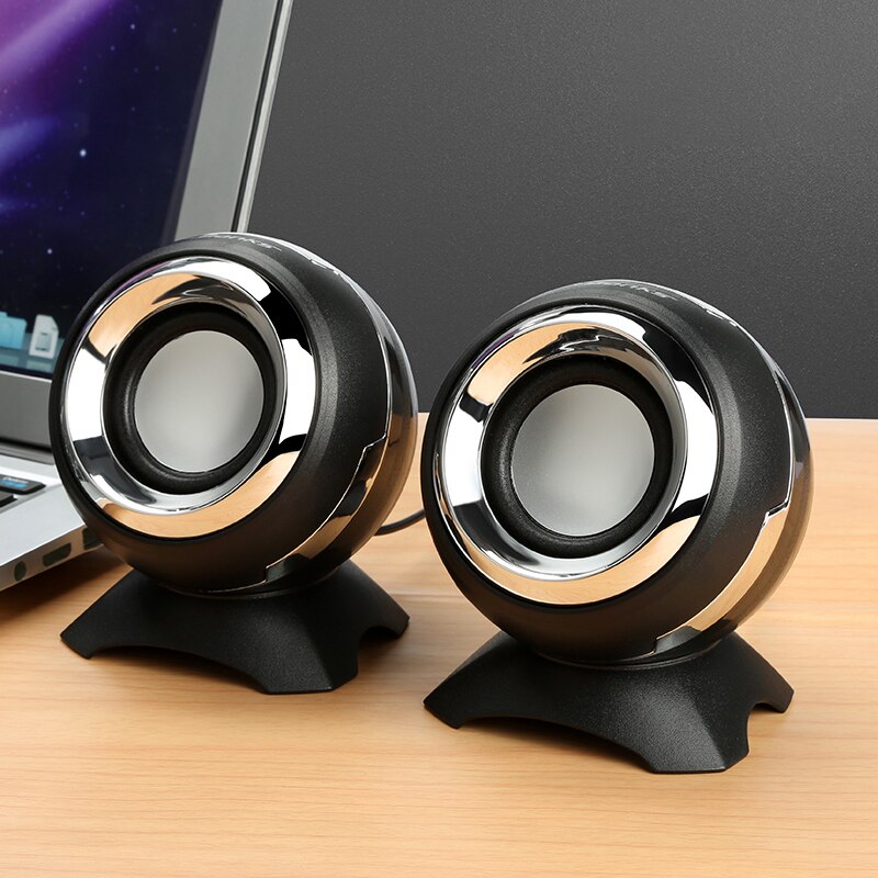 Mini Computer Speaker Wired Speaker 3D Stereo Sound Box Bass Horns For Laptop Desktop Phone Powerful Music Player Loudspeakers: 02