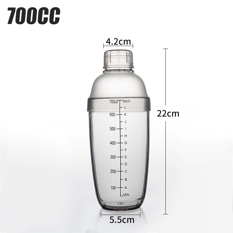 Coctelera de plástico para el hogar, mezclador de bebidas y vino, utensilios de Bar, mezclador de bebidas de cocina, 300ml/500ml/700ml/1000ml: 700ml