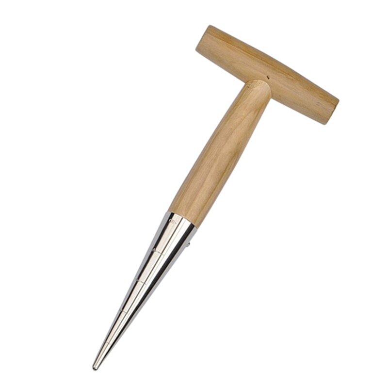 2PCS Hole Puncher Fertilization with Seeder Sowing Seedling Gardening Tool Helper Inserting Soil Gardening