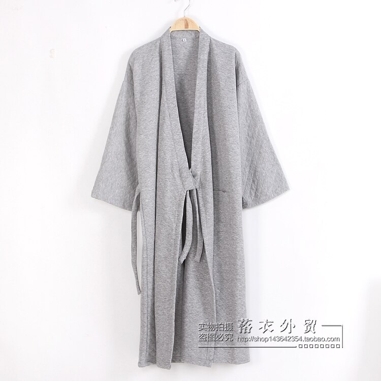 Winter Mens Warm thicken 100% Cotton kimono Yukata Autumn Traditional Long Bathrobe Male lounges pajamas Male pyjamas 110807