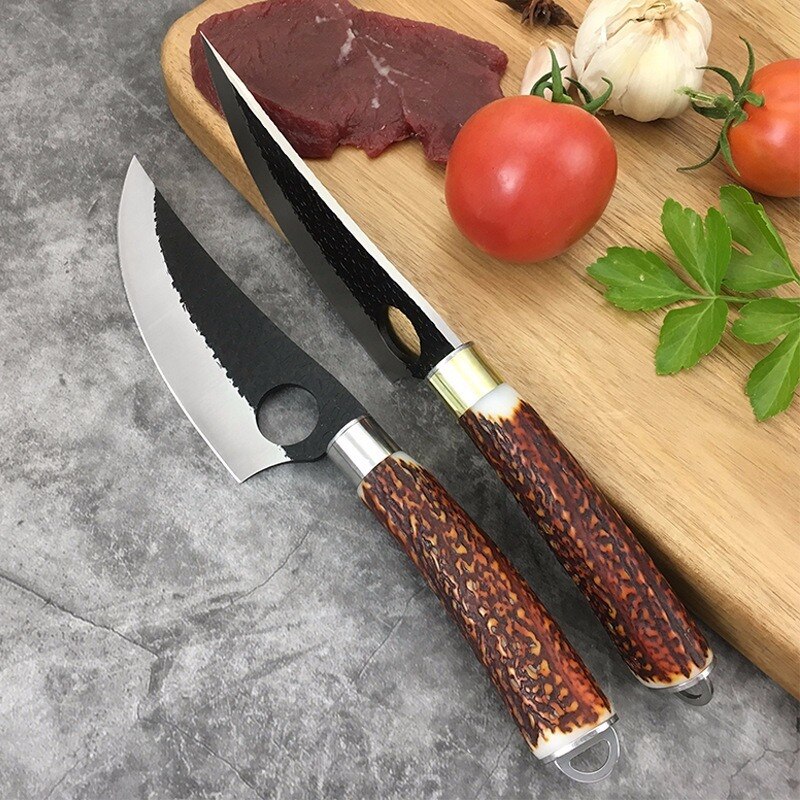 Razor Sharp Handmade Butcher Knife Cleaver Kitchen Boning Knife Vegetables Meat Chopping Knife