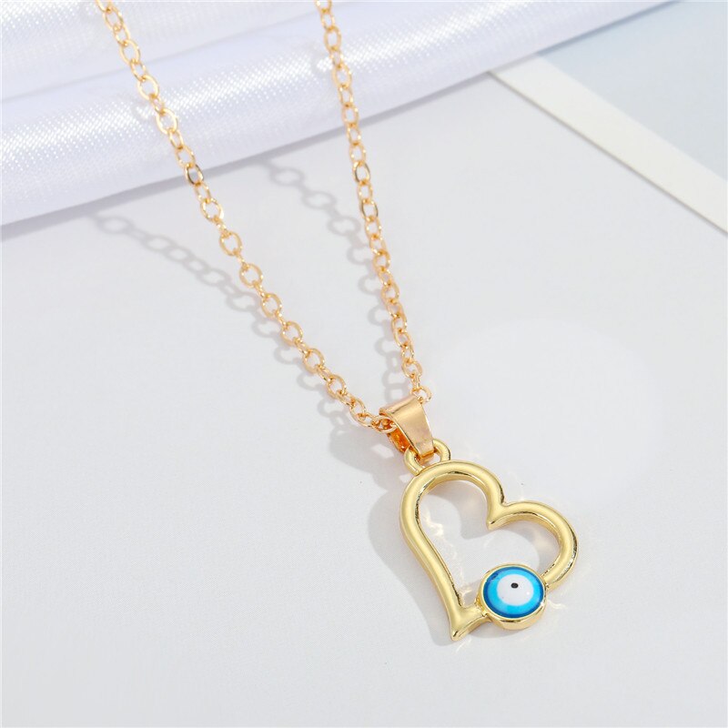 Evil Eye Water Necklace Jewelry Choker Pendant Couple Necklaces for Women Men Lovers Girls Boys Lady Female Male: NC21Y0487-10