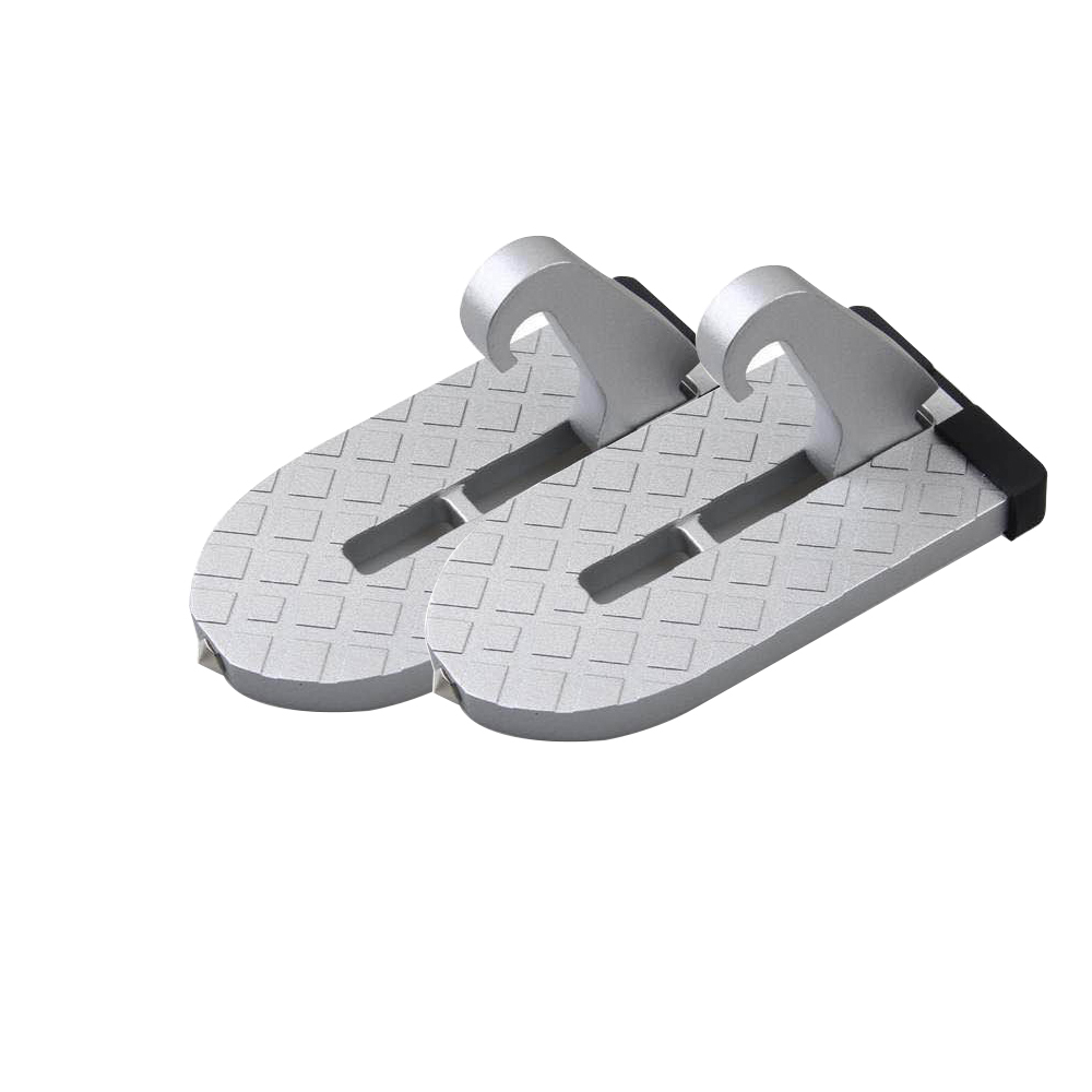 Auto Gear Door Step Easy Access to Roof Supports Both Feet Foldable Car Roof Rack Step Glass Breaker Safety Hammer Hook Pedal: Red