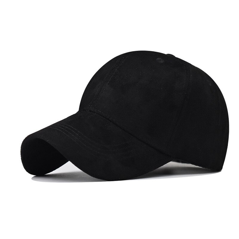 FS 2022 Grün Gelb Luxus Wildleder Baseball Hütte Für Männer Frühjahr Wilde schlicht Frauen Kappe Gekrümmten Traufe Warme Gesicht Kappen gorras hombre: Schwarz Baseball Deckel