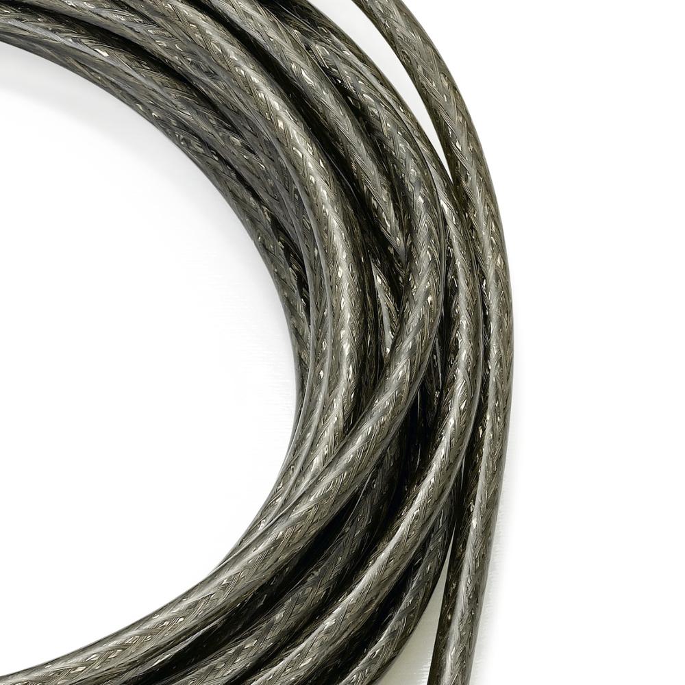 Bochara USB 2.0 Micro Data Cable USB-A to Mirco-B Dual Shielding(Foil+Braided) Transparent Black 1.5m 3m 5m 10m