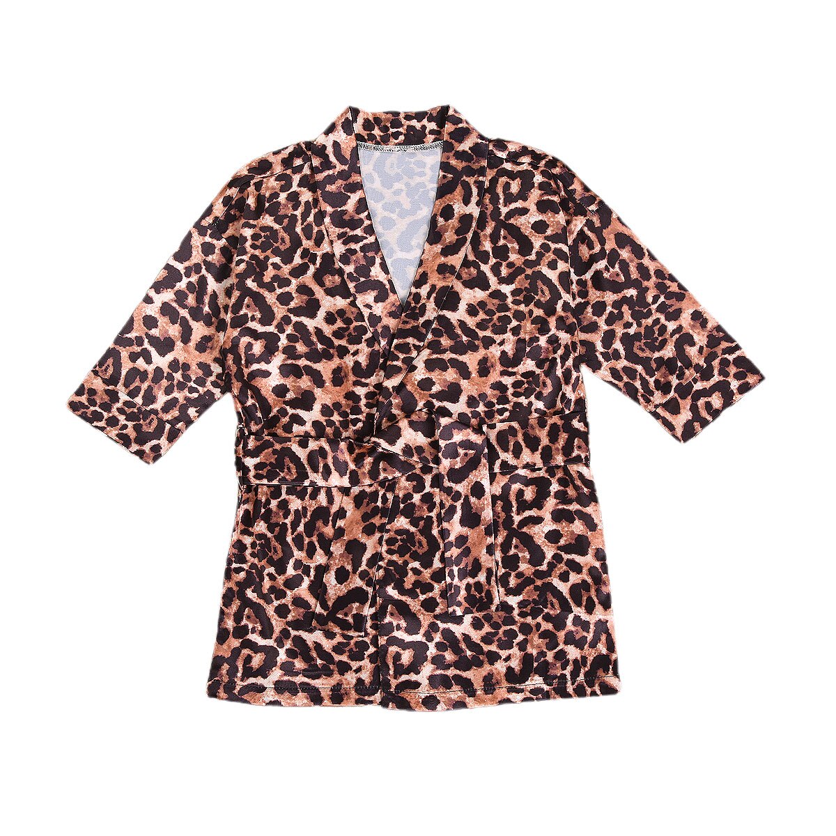 1-6y peuter baby jongens meisjes badjassen 2 stuks outfit set lange mouwen effen kleur badjas pyjama met riem: A / 2t