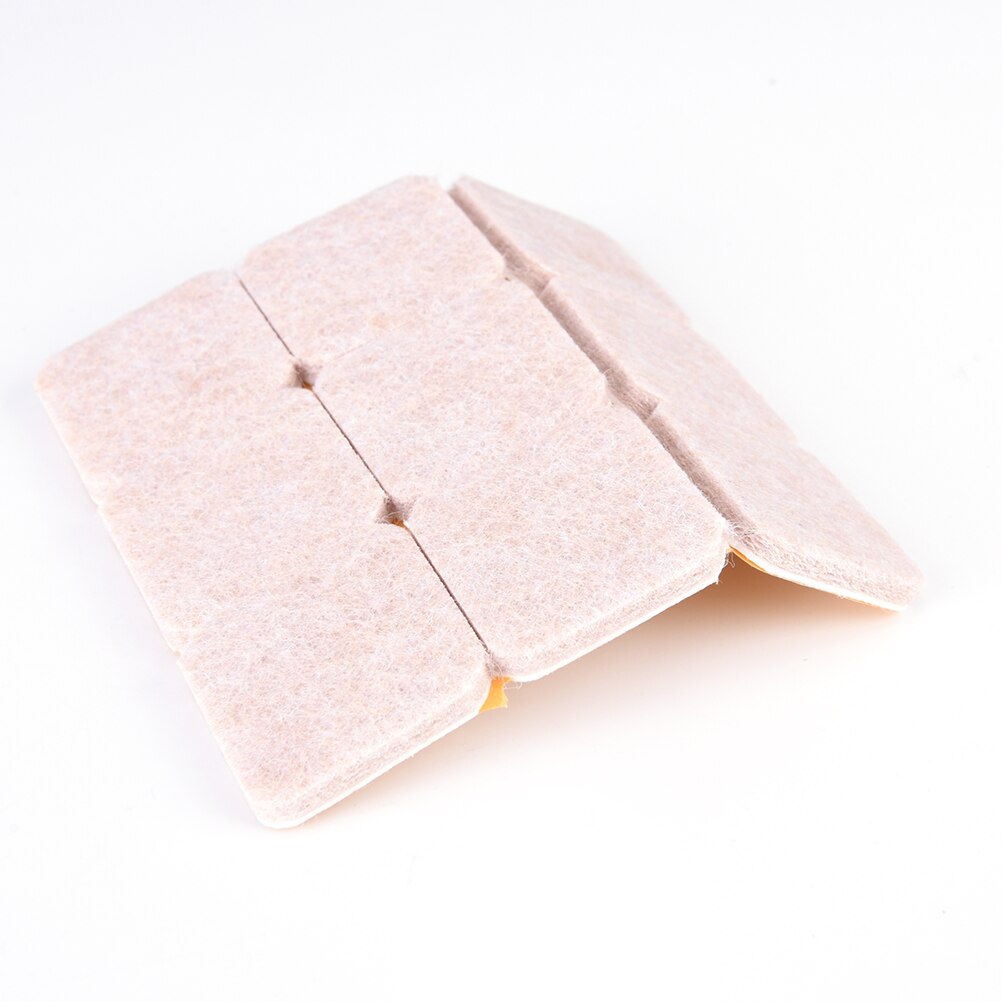 18x DIY Self Adhesive Furniture Scratch Protector Rectangle Felt Pads Sets