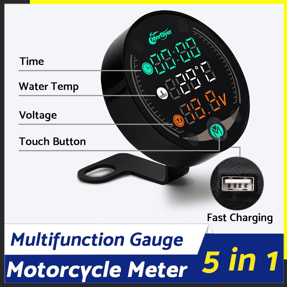 Motos vandtemperatur timetæller spændingsmåler til pcx xmax nmax 125 250 300 xj6 cb650f aerox udstyr