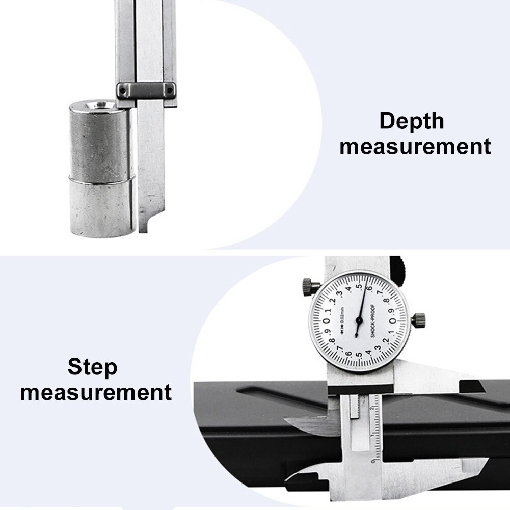 0-150mm Practical Metric Stainless Steel Multifunction Measuring Tools Workshop Adjustable Dial Caliper Industrial Dual Scale