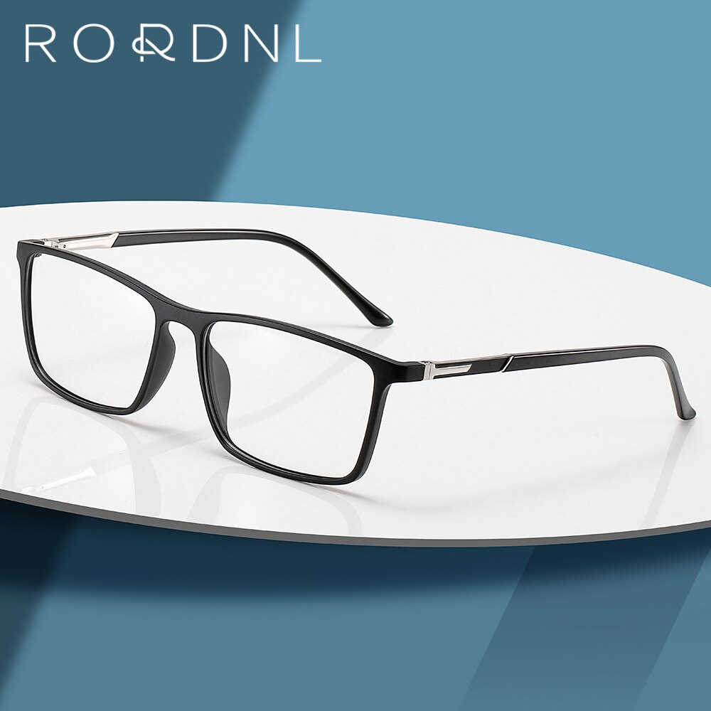 Square Myopia Prescription Glasses Frame Men Black TR90 Optical Eyeglasses Frame Male Business Style Brand Spectacles Frame