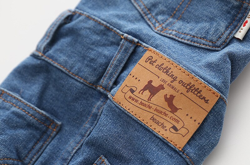 Bavoir pantalon vêtements pour animaux de compagnie vêtements chien Costume tenue jean Costume vêtements chiot vêtements vêtements Ubranka Dla Psa chien vêtements EE6BD