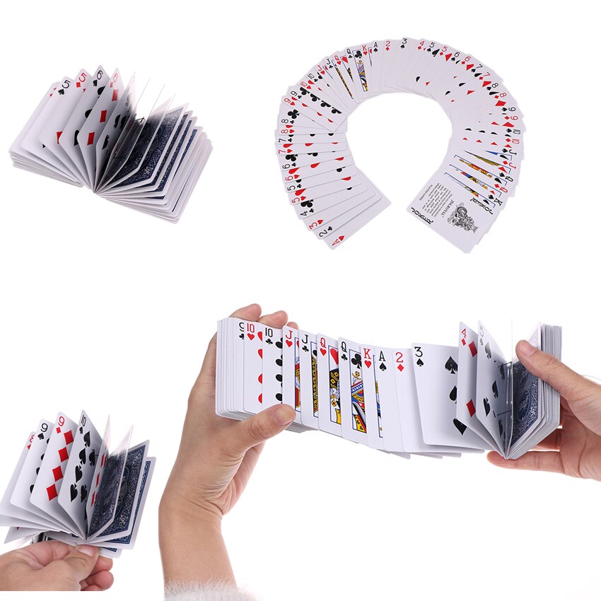 1 Set 6.2cmx8.7cmx1.5cm Magic electric deck of cards magician prank trick close up stage poker prop red