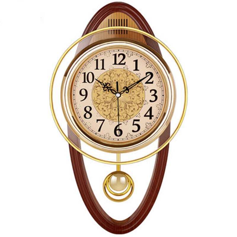 Vintage vægur mute pendul ur shabby chic reloj pared grande ure væg hjem indretning: Stil 4