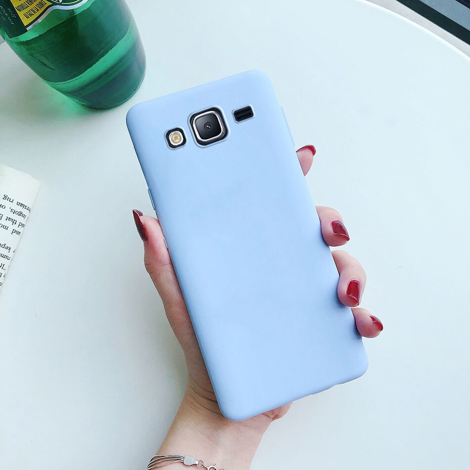 Custodia per Samsung Galaxy J2 Prime custodia G532F Cover posteriore morbida in Silicone opaco per Funda custodie per telefoni Samsung Galaxy Grand Prime Plus: For J2 prime G532 / Purple