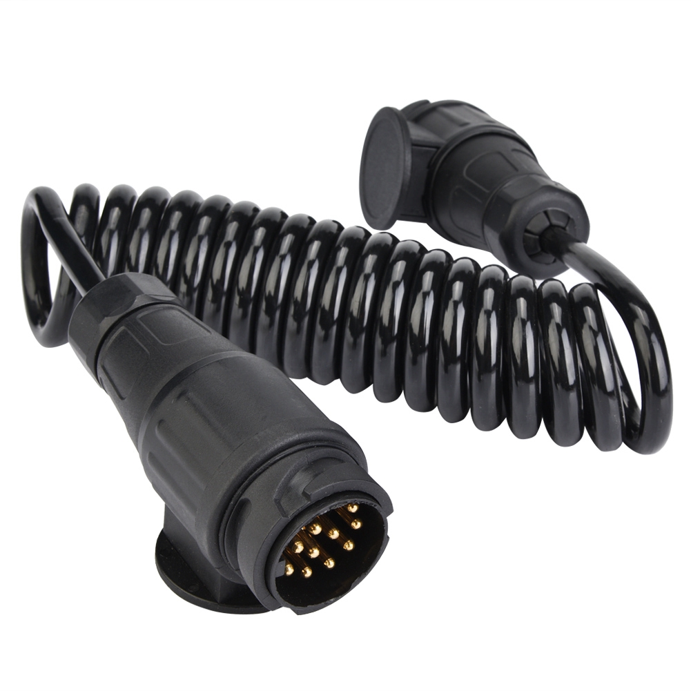 Europa 13 Pin Trailer Plug Bedrading Lente Kabel Connector Adapter voor Trailer Caravan om power trailer of caravan verlichting