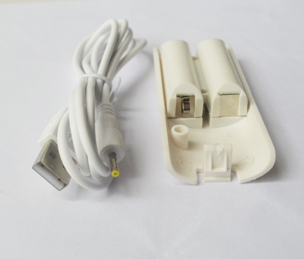 Voor Wii Game accessoires 3600 mAh Oplaadbare Batterij + Oplaadkabel voor Nintend Wii Afstandsbediening Witte Kleur