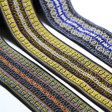 50mm nylon fargerike elastiske bånd gjør-det-selv-belte bånd kjole bukser sko klær gummi 4cm webbing plagg sytilbehør