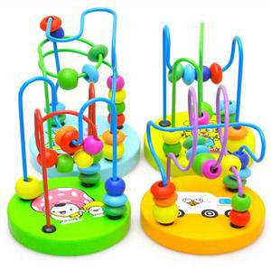 1 pcs Novetly Kleurrijke Kinderen Houten Ronde Kralen Hobby Speelgoed Voor Kids Baby Math Educatief Speelgoed