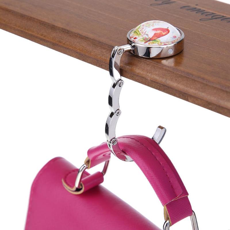 Portable Handbag Hook Foldable Desk Bag Purse Metal Holder Hanger Home Travel Supplies Small and Exquisite Bag Hook