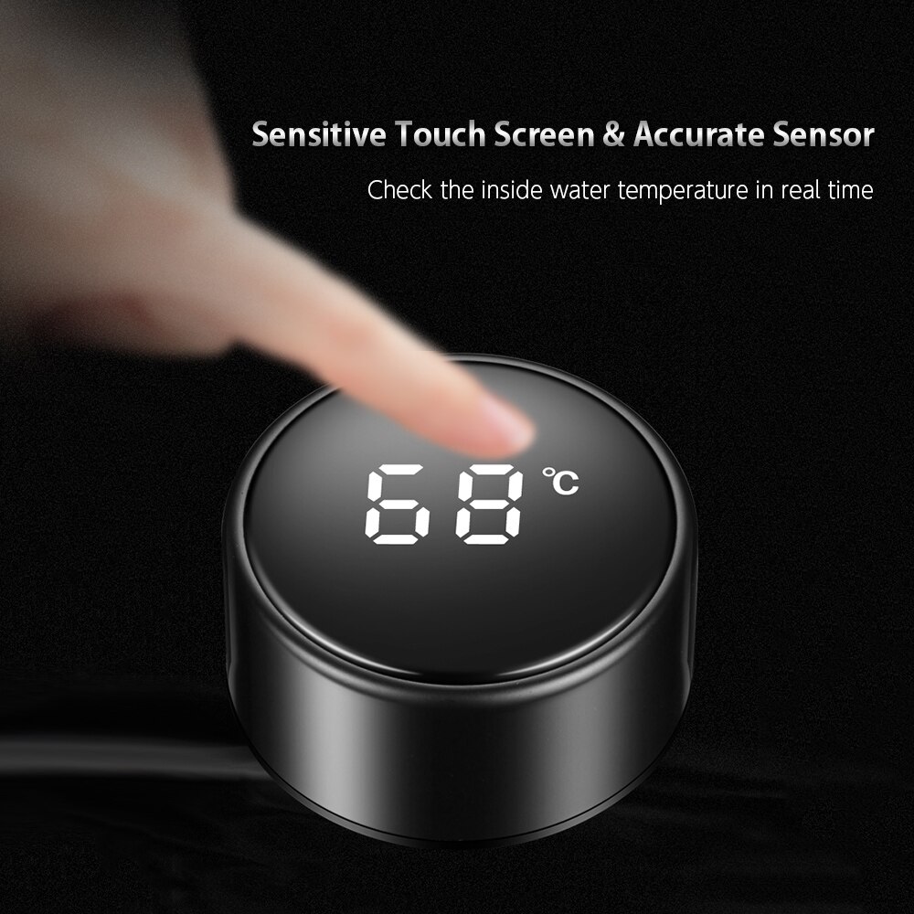 Intelligent Water Bottle Stainless Steel Thermos Bottle Cup Temperature Display Vacuum Bottle 500ml Touch Screen Water Bottle