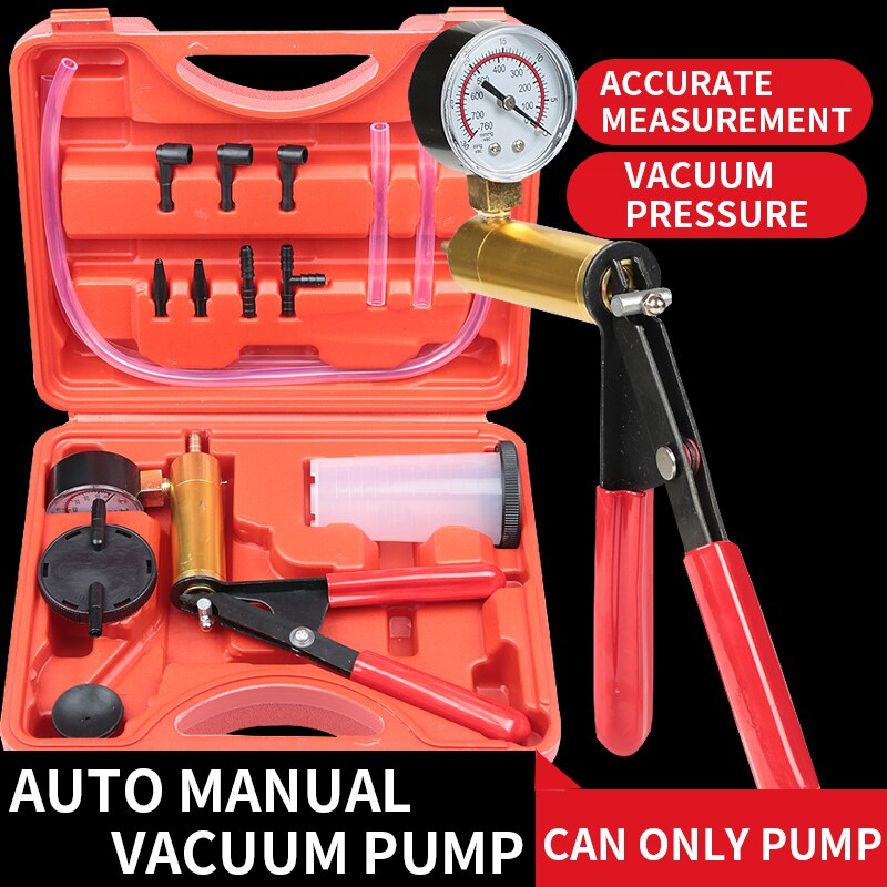 Manual Brake Fluid Vacuum Pump Portable Automobile Manual Vacuum Pump Brake Fluid Replacement Tool Pumping Pressing Tools