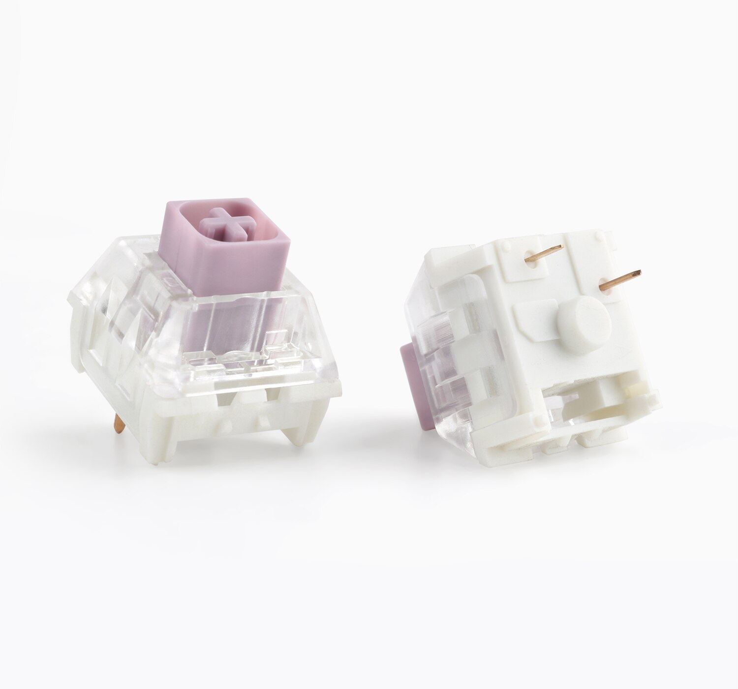 Kailh Box Switch Input Club Hako Violet Clear True Mechanical Keyboard Switch Waterproof dustproof Soft tactile Type 3pin: Hako Violet / 10 pcs