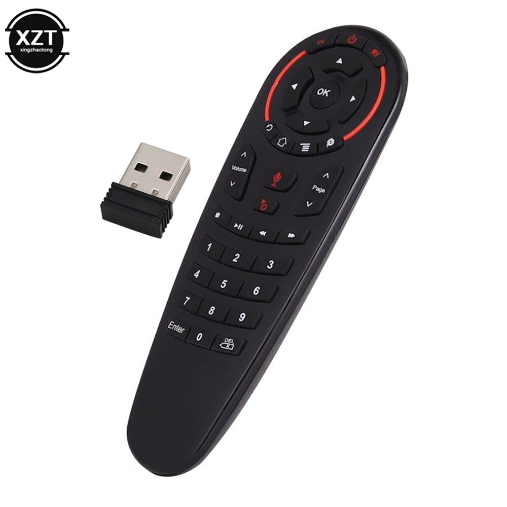 Giroscopio inalámbrico G30S 2,4G, mando a distancia inteligente por voz, 33 teclas, aprendizaje IR, para X96 mini, H96 MAX, Android Box,