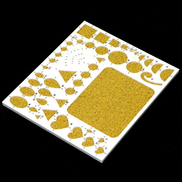 Herramienta de Quilling de papel, tabla de trabajo de tamaño grande de 21x18cm, tablero de plantilla, corcho con 40 Uds. De pines rectos, herramientas de quilling