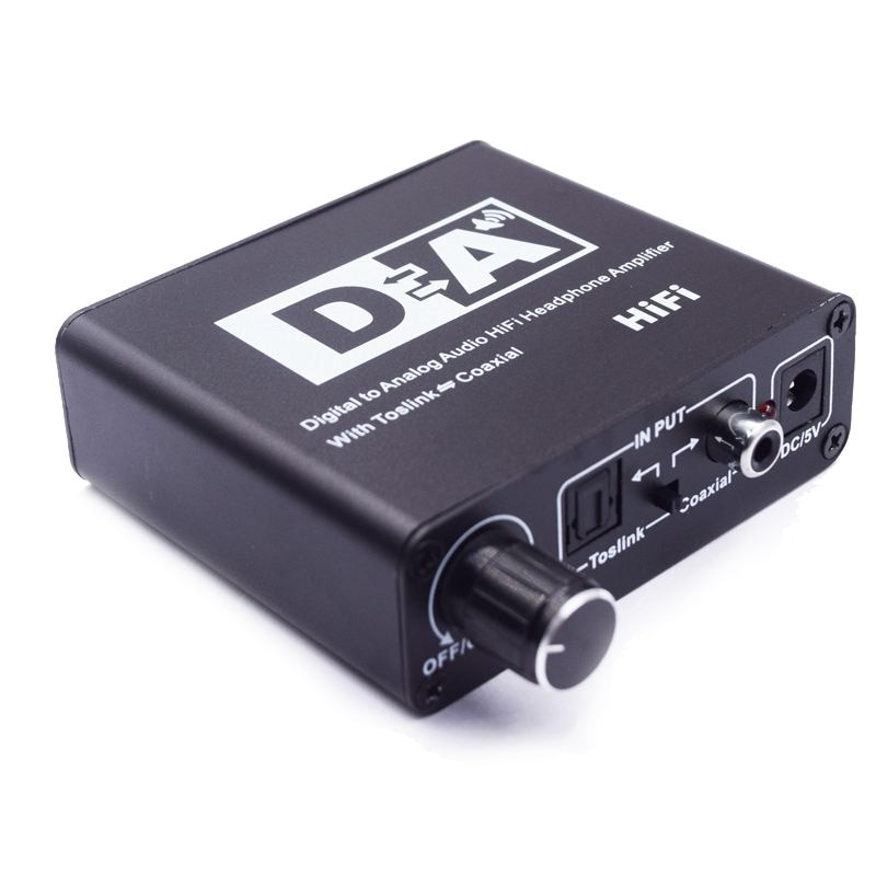 headphone amplifier fiber coaxial HIFI digital to analog digital fiber coaxial simulation EU Plug