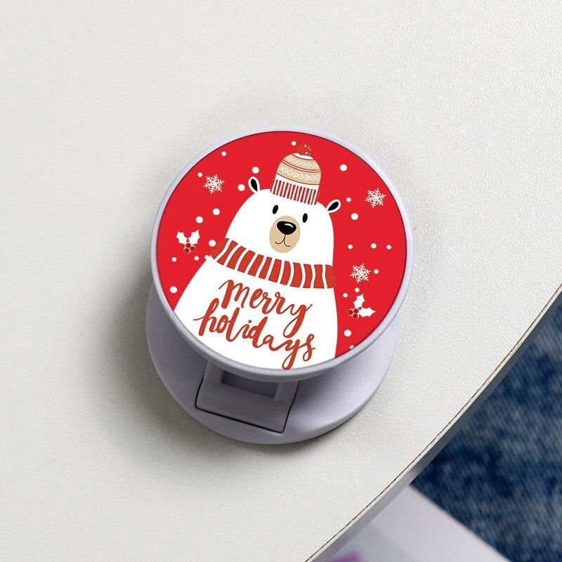 Universele mobiele telefoonhouder, kerst hert cartoon telefoonstandaard, vingerringhouder voor iphone, telefoonbeugel, standaard: Kho-zdzjbai -sd1 bjx