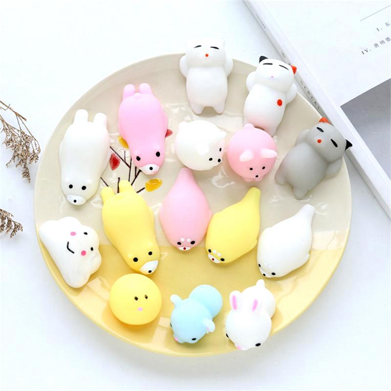 23 Designs Mini Soft Cute Cat Wipes Antistress Boot Ball Decompression Sticky Eliminate Pets Fun Stress Squeeze Friet Kit Toys