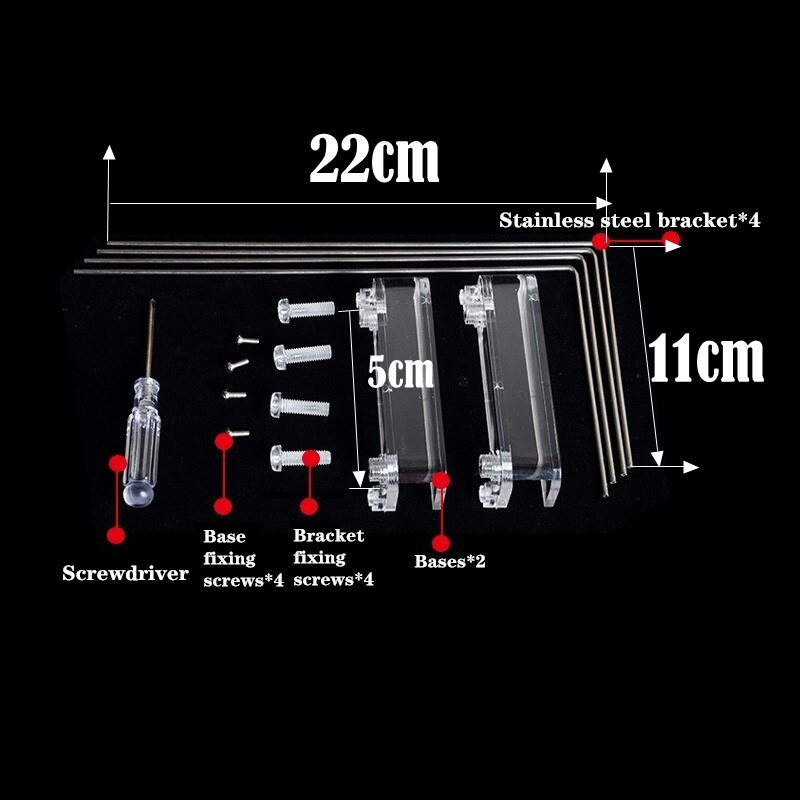 Chihiros Een Serie Aquarium Led Verlichting Planten Groeien Led Licht Aquarium Zonsondergang Zonsopgang Lamp Met Dimmer Controller: Telescopic bracket