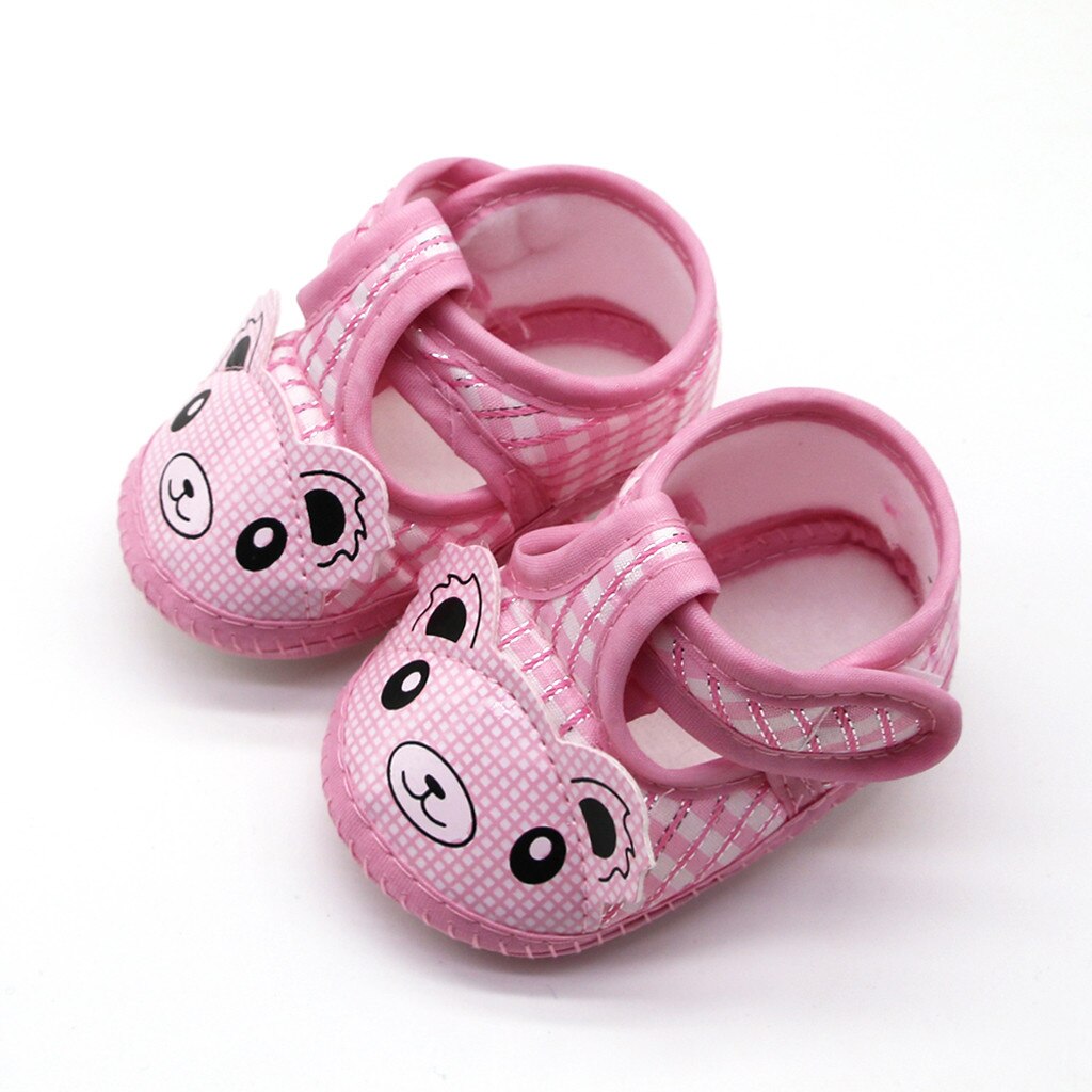 Babyschoenen Schoenen Voor Pasgeboren Baby Meisjes Cartoon Kleine Beer Prewalker Zachte Zool Enkele Schoenen Sneakers Детская Обувь Zapatos