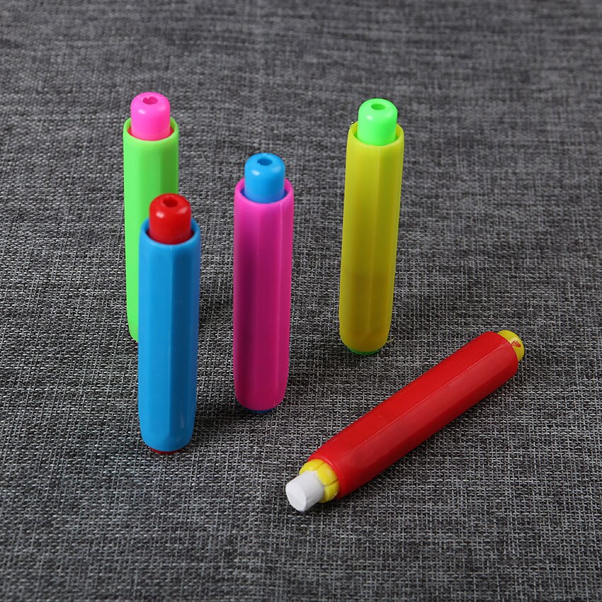 1PC nauczyciel tablica plastikowa podstawka na kredę s kreda kolor losowo podstawka na kredę