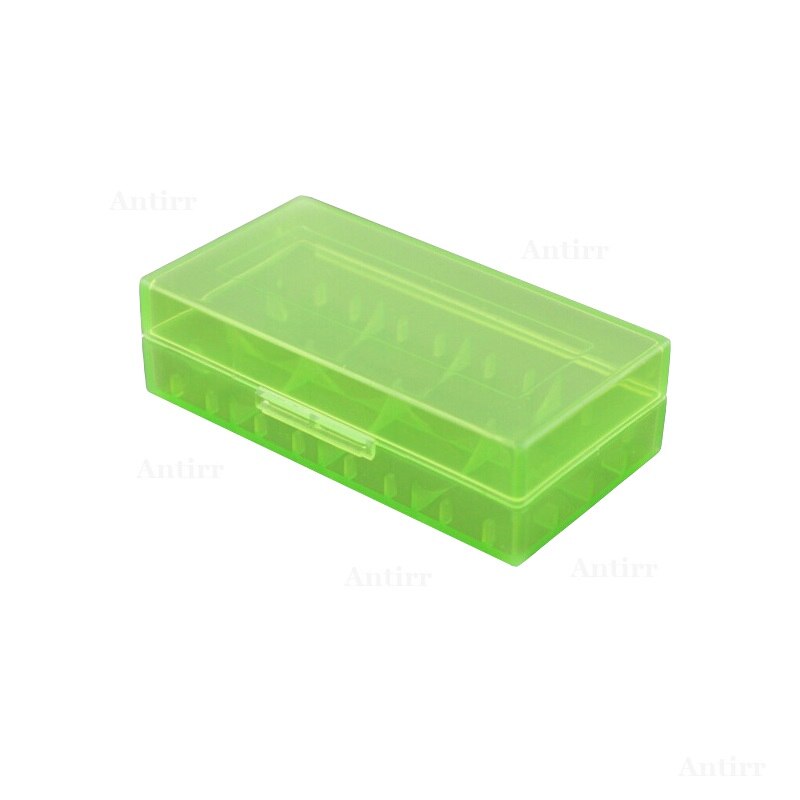 18650 2x boîtier de batterie en plastique  cr123a 16340 4 cellules 18350 batteries de rechange support de support boîte de rangement conteneur étanche coloré