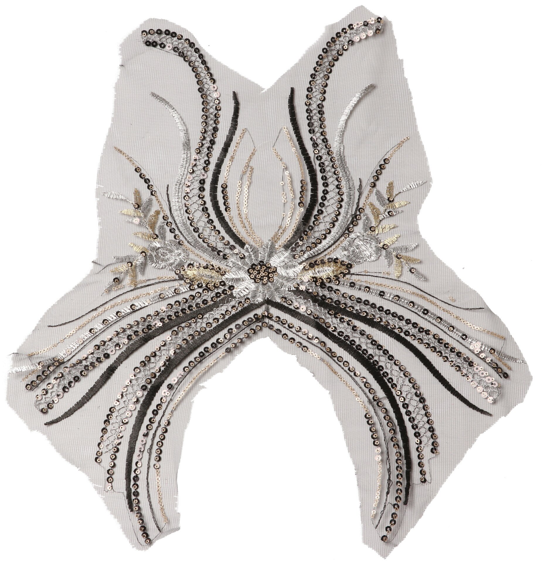 Handmade sewing lace 3D Applique lace embroidery DIY sewing dresses flower applique: Default Title