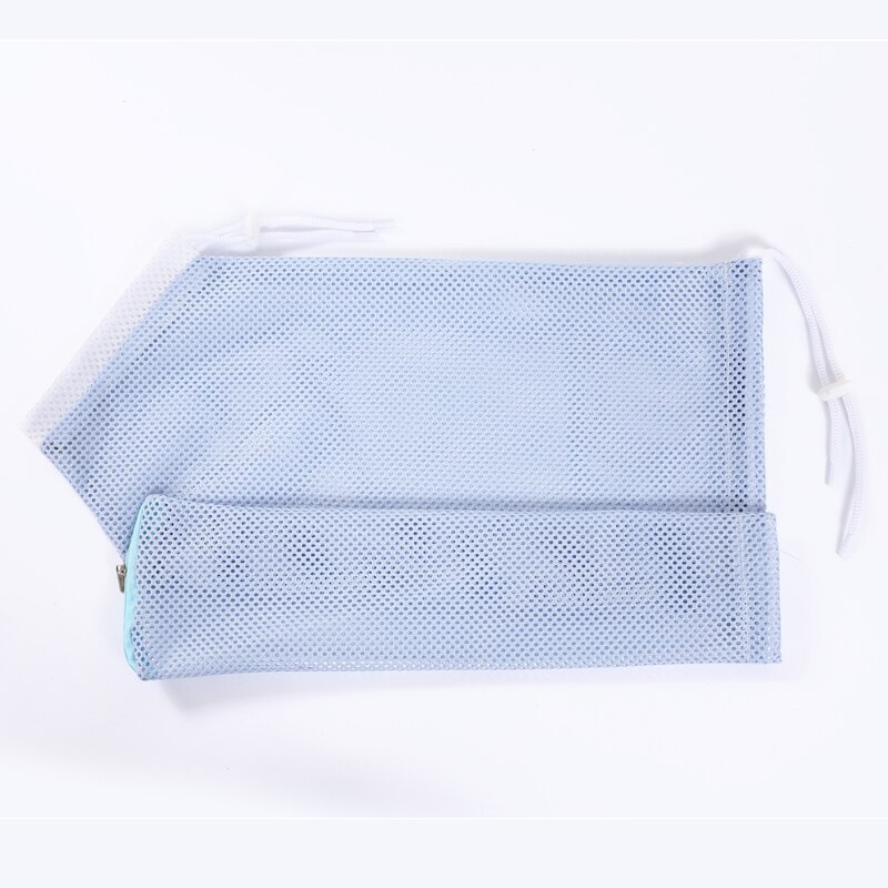 Upgraded Cat Bath Bag Nylon Mesh Breathable Pet Grooming Bag Anti Scratch Bags Nail Trimming Injecting Tool for Pets Cats: 1 blue