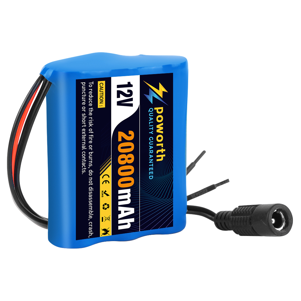 12V 20800mAh 100% nouvelle plaque de Protection 3S1P 12V 20.8Ah batterie 18650 Lithium ion DC 12.6V batterie Super Rechargeable + chargeur