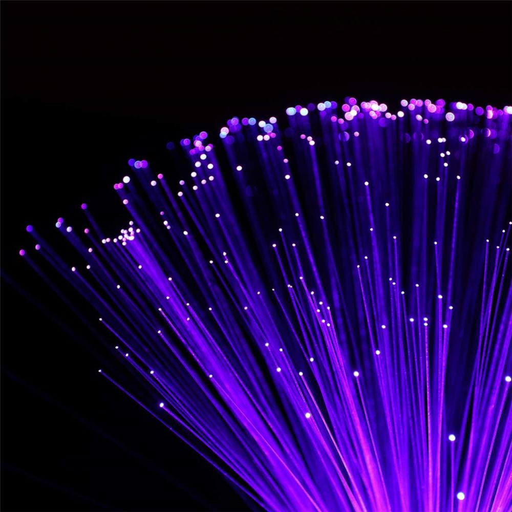Lámpara de fibra óptica LED Multicolor para decoración de interiores, centro de mesa, para vacaciones, boda, lámpara de luz nocturna