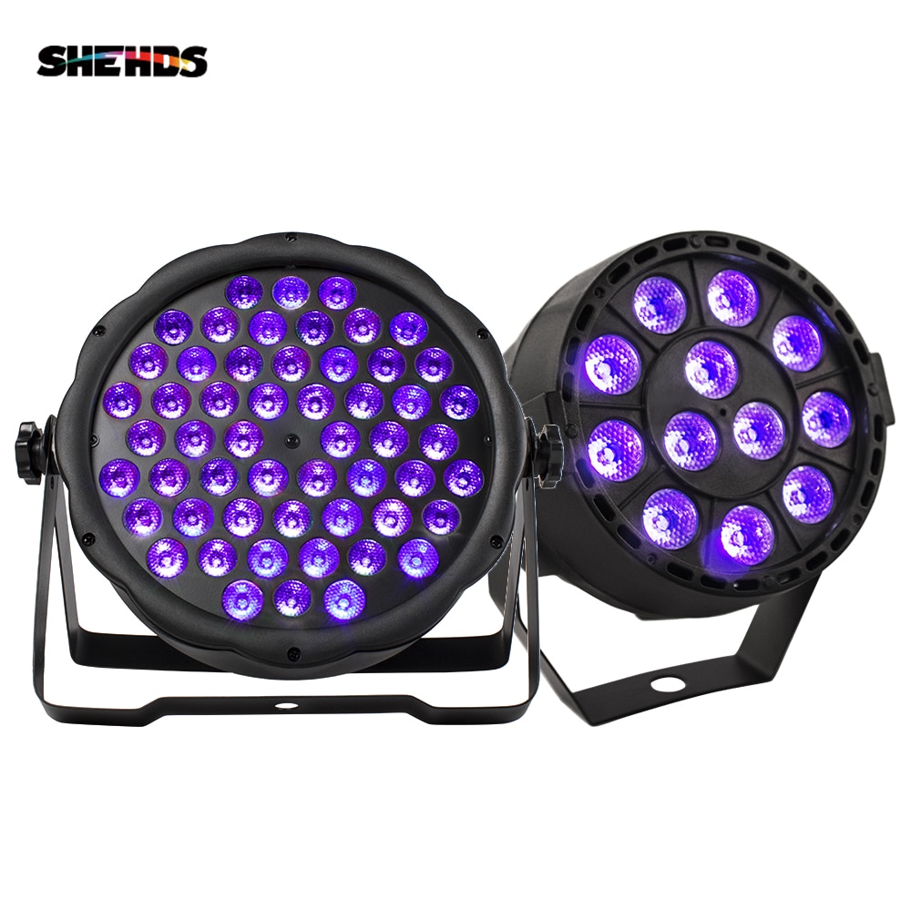 1 Uds Par luz Led 54x3W DJ Par ultravioleta 7x3W lavado discoteca luz 12x3W UV Mini Led luz 6W Pary caso de efecto de etapa