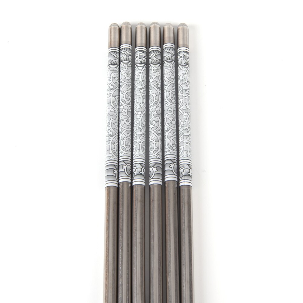 22.5cm roestvrijstalen eetstokjes voor thuiskeuken, restaurant, chinees vintage blauw en wit porselein, bloemenpatroon