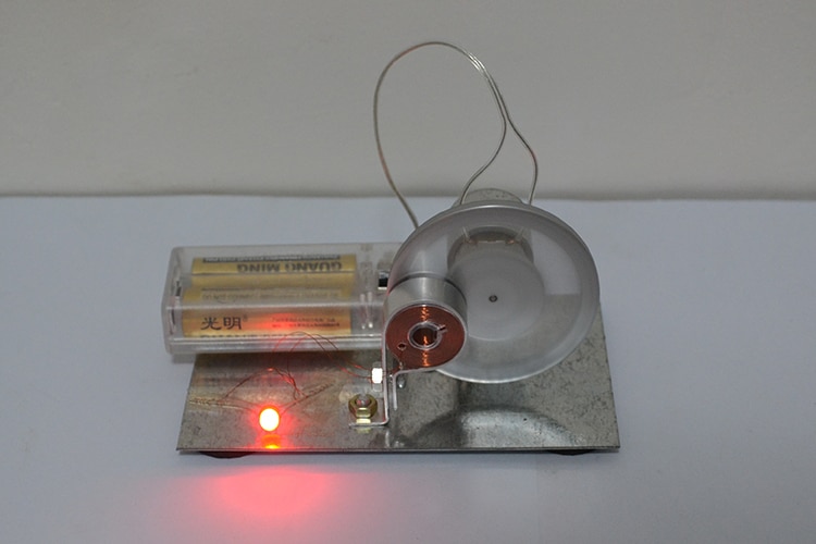 Alternador eléctrico modelo DIY, experimento de física, compra gratuita