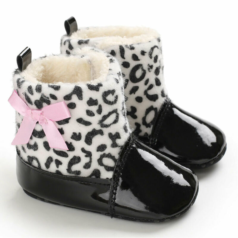 Brand Baby Meisje Jongen Snowboots Winter Laarsjes Baby Peuter Pasgeboren Wieg Schoenen Katoen Winter Warme Zachte Boog