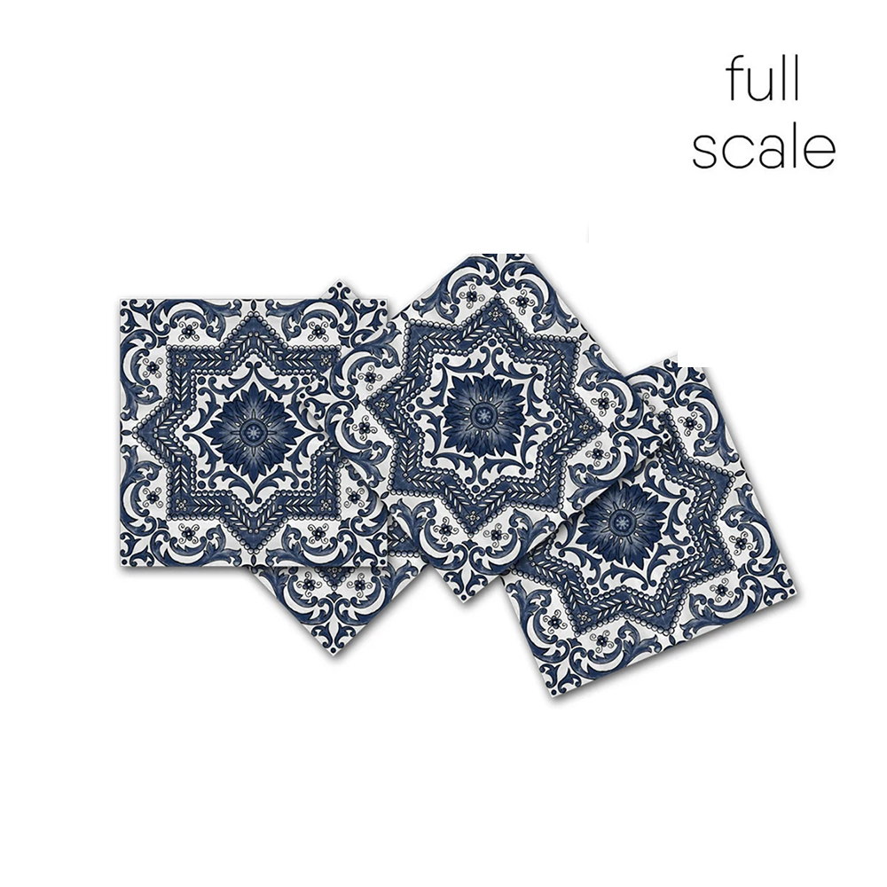 Tile Floor Sticker Kitchen and Bathroom Vinyl Tile Sticker Splash back Removable Vinyl Wall Decal Peel &amp; Stick Wallpaper: FS2100-1 / 10cmx10cmx10pcs